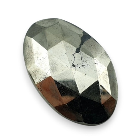 Piryt kaboszon fasetowany 27x17 mm nr 7 Piryt kaboszon fasetowany 27x17 mm nr 7