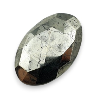 Piryt kaboszon fasetowany 27x17 mm nr 9
