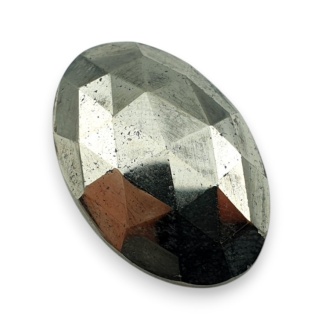 Piryt kaboszon fasetowany 27x18 mm nr 11