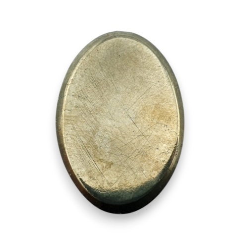 Piryt kaboszon fasetowany 27x18 mm nr 11 Piryt kaboszon fasetowany 27x18 mm nr 11