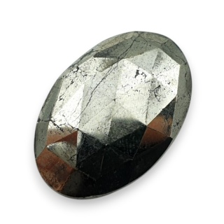 Piryt kaboszon fasetowany 27x18 mm nr 47
