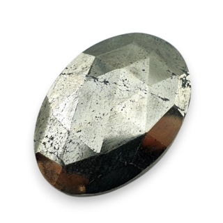 Piryt kaboszon fasetowany 27x19 mm nr 13