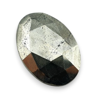 Piryt kaboszon fasetowany 27x19 mm nr 13