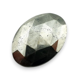 Piryt kaboszon fasetowany 27x19 mm nr 46