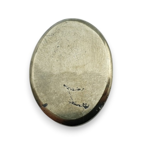 Piryt kaboszon fasetowany 27x20 mm nr 15 Piryt kaboszon fasetowany 27x20 mm nr 15