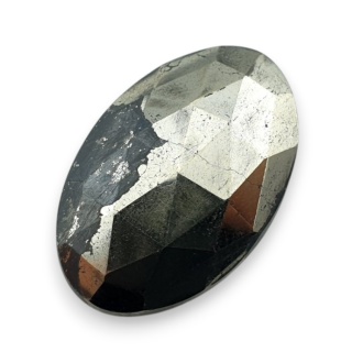 Piryt kaboszon fasetowany 28x18 mm nr 23