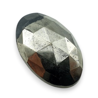 Piryt kaboszon fasetowany 28x18 mm nr 37