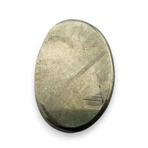 Piryt kaboszon fasetowany 28x19 mm nr 34 Piryt kaboszon fasetowany 28x19 mm nr 34
