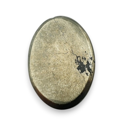 Piryt kaboszon fasetowany 28x19 mm nr 39 Piryt kaboszon fasetowany 28x19 mm nr 39