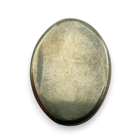 Piryt kaboszon fasetowany 28x20 mm nr 45 Piryt kaboszon fasetowany 28x20 mm nr 45