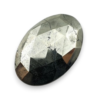 Piryt kaboszon fasetowany 29x19 mm nr 3