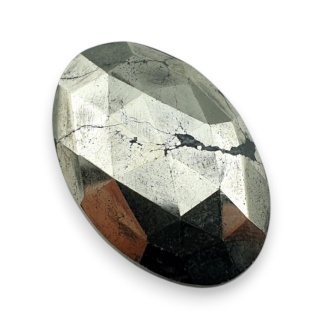 Piryt kaboszon fasetowany 29x19 mm nr 3