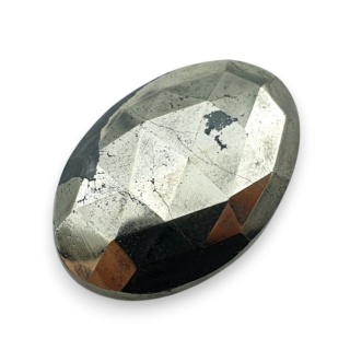 Piryt kaboszon fasetowany 31x21 mm nr 26
