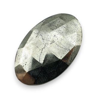 Piryt kaboszon fasetowany 32x20 mm nr 6