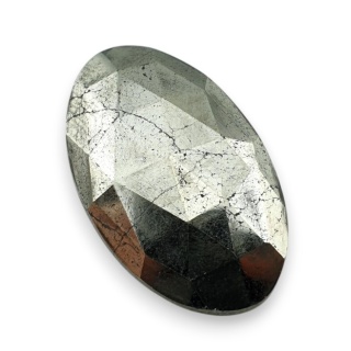 Piryt kaboszon fasetowany 32x20 mm nr 6
