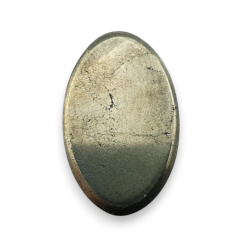 Piryt kaboszon fasetowany 32x20 mm nr 6 Piryt kaboszon fasetowany 32x20 mm nr 6