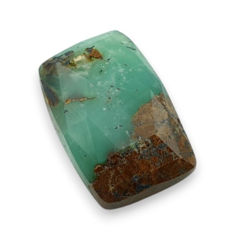 Chryzopraz kaboszon fasetowany 25x17 mm nr 3 Chryzopraz kaboszon fasetowany 25x17 mm nr 3