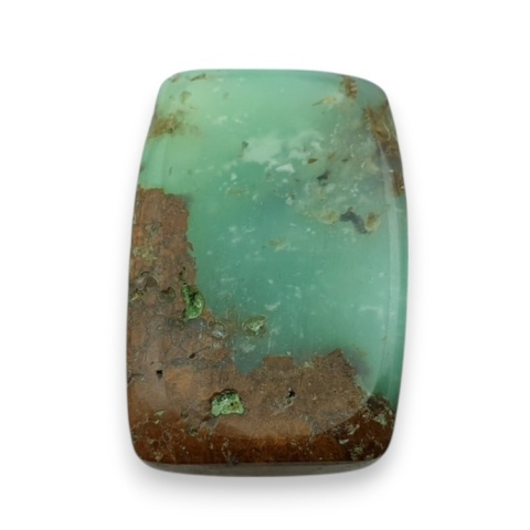 Chryzopraz kaboszon fasetowany 25x17 mm nr 3 Chryzopraz kaboszon fasetowany 25x17 mm nr 3