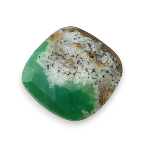Chryzopraz kaboszon fasetowany 26x25 mm nr 22 Chryzopraz kaboszon fasetowany 26x25 mm nr 22