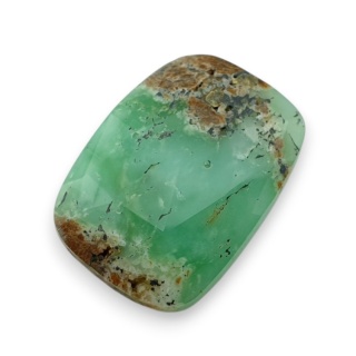 Chryzopraz kaboszon fasetowany 27x20 mm nr 9
