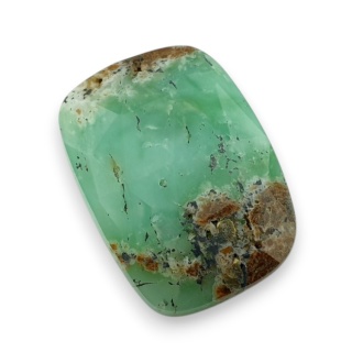 Chryzopraz kaboszon fasetowany 27x20 mm nr 9