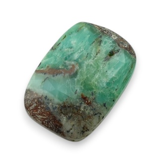 Chryzopraz kaboszon fasetowany 28x20 mm nr 1
