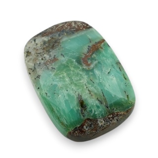 Chryzopraz kaboszon fasetowany 28x20 mm nr 1