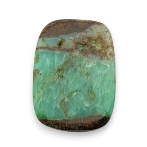 Chryzopraz kaboszon fasetowany 28x20 mm nr 1 Chryzopraz kaboszon fasetowany 28x20 mm nr 1