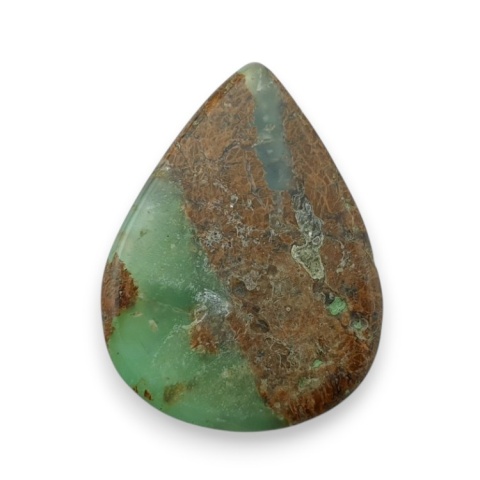 Chryzopraz kaboszon fasetowany 28x21 mm nr 33 Chryzopraz kaboszon fasetowany 28x21 mm nr 33