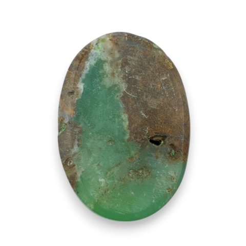 Chryzopraz kaboszon fasetowany 29x20 mm nr 12 Chryzopraz kaboszon fasetowany 29x20 mm nr 12