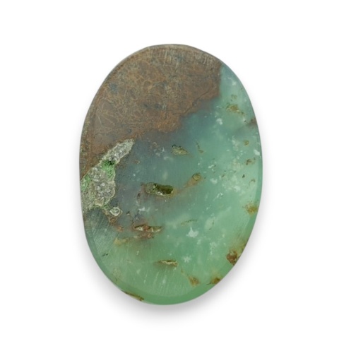 Chryzopraz kaboszon fasetowany 29x20 mm nr 32 Chryzopraz kaboszon fasetowany 29x20 mm nr 32