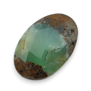 Chryzopraz kaboszon fasetowany 30x19 mm nr 30