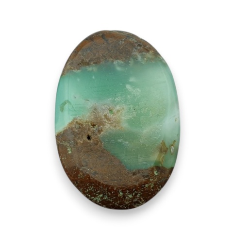 Chryzopraz kaboszon fasetowany 30x20 mm nr 26 Chryzopraz kaboszon fasetowany 30x20 mm nr 26