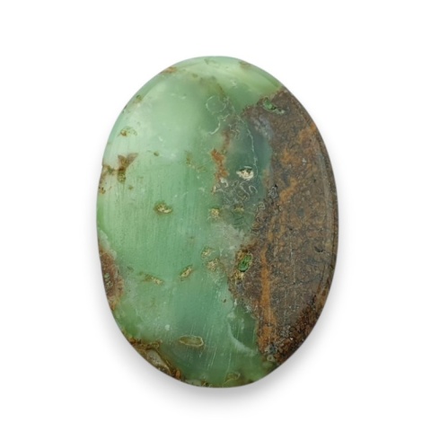 Chryzopraz kaboszon fasetowany 30x21 mm nr 2 Chryzopraz kaboszon fasetowany 30x21 mm nr 2