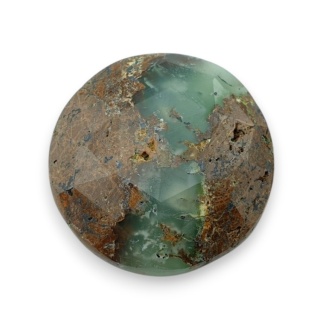 Chryzopraz kaboszon fasetowany fi 27 mm nr 11