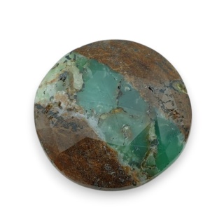 Chryzopraz kaboszon fasetowany fi 27 mm nr 29