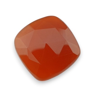 Karneol kaboszon fasetowany 18x17 mm nr 79