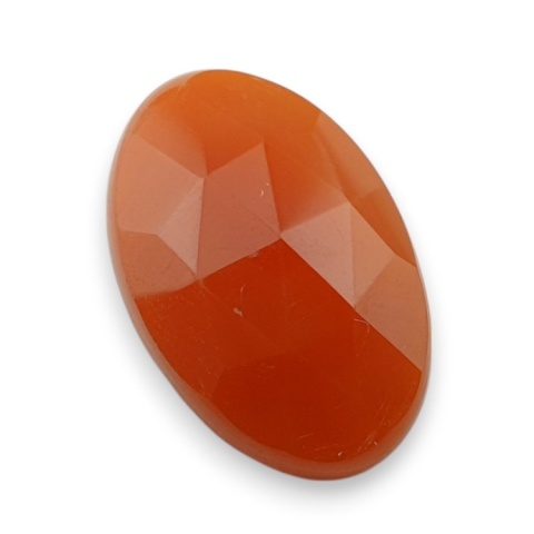 Karneol kaboszon fasetowany 22x15 mm nr 86 Karneol kaboszon fasetowany 22x15 mm nr 86