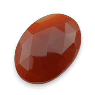 Karneol kaboszon fasetowany 25x18 mm nr 77