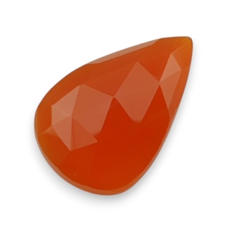 Karneol kaboszon fasetowany 26x17 mm nr 68