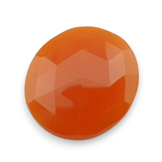 Karneol kaboszon fasetowany 27x24 mm nr 50