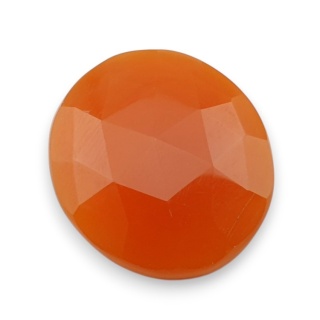 Karneol kaboszon fasetowany 27x24 mm nr 50