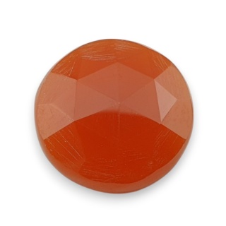 Karneol kaboszon fasetowany fi 20 mm nr 78