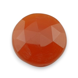 Karneol kaboszon fasetowany fi 20 mm nr 78