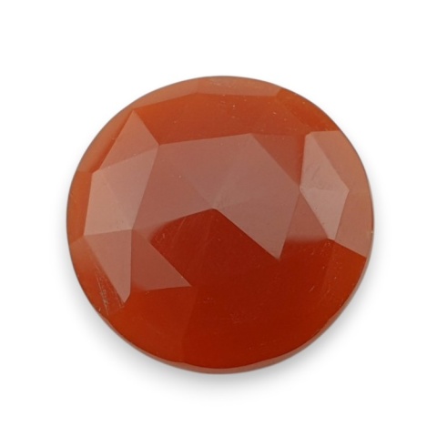 Karneol kaboszon fasetowany fi 22 mm nr 56 Karneol kaboszon fasetowany fi 22 mm nr 56