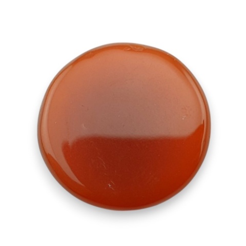 Karneol kaboszon fasetowany fi 22 mm nr 56 Karneol kaboszon fasetowany fi 22 mm nr 56