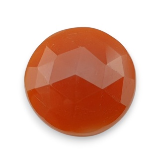 Karneol kaboszon fasetowany fi 24 mm nr 62