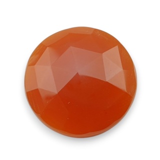 Karneol kaboszon fasetowany fi 24 mm nr 75