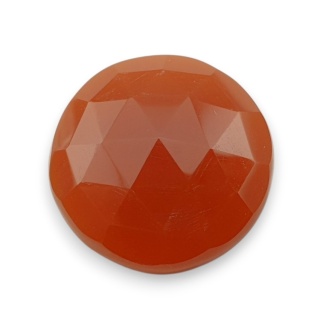 Karneol kaboszon fasetowany fi 24 mm nr 76