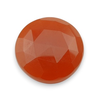 Karneol kaboszon fasetowany fi 25 mm nr 48